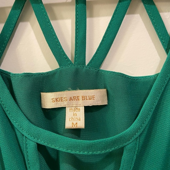 Skies Are Blue - Green Kacie Sleeveless Dress - Picture 11 of 14